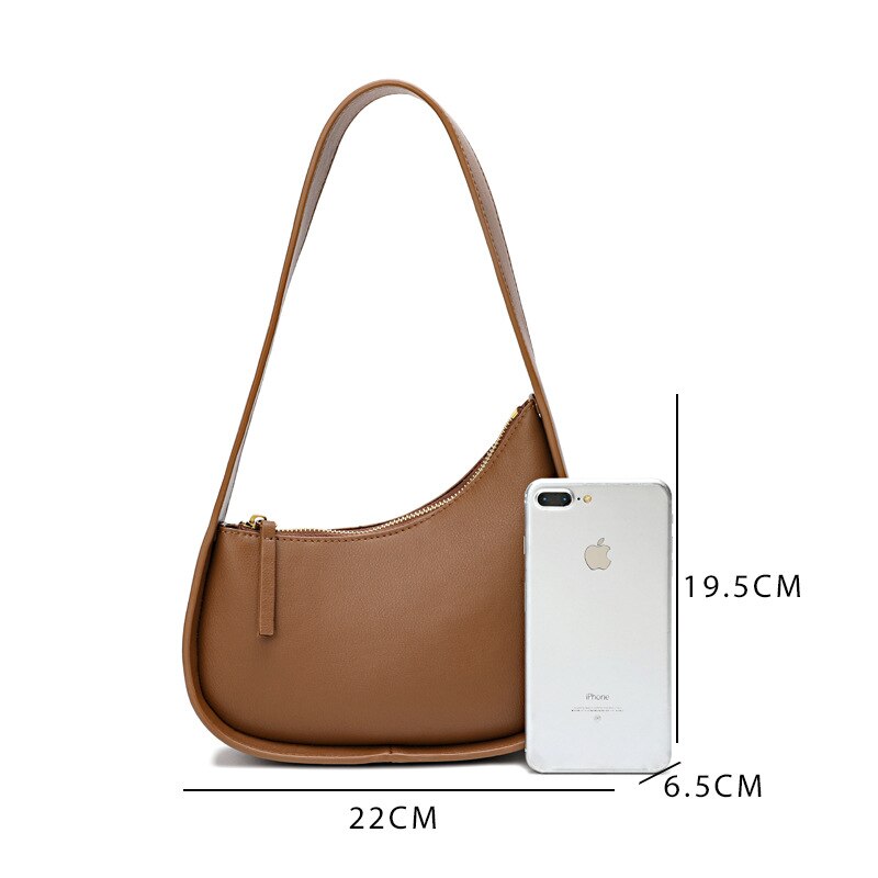 women bag Genuine Leather Bucket Solid Casual Zipper shoulder bag handbag simple style high-capacity vintage bag