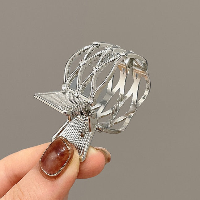 High Ponytail Clip for Women Fashion Metal Hair Claw Girls Clamps Girl Fixed Hairpin Claw Clip Hair accessories Headwear