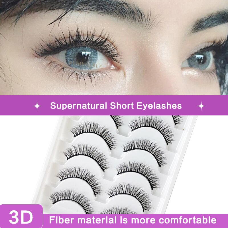 6 Pairs 3D Natural Mink Lashes for naturally enlarged lashes