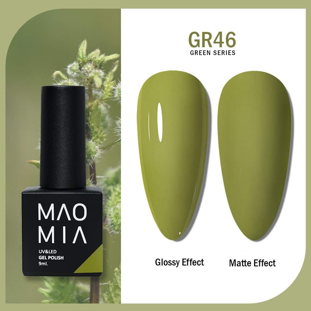 Gel Nail Polish Green Color Series Nail Polish Paint Manicure Gel Semi Permanent Painting Art Nails Accesories