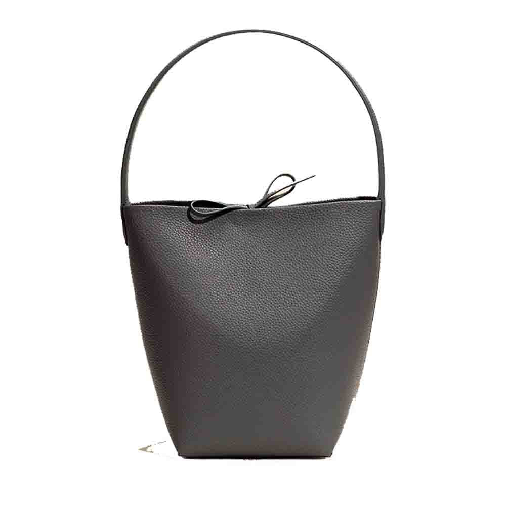 MS Fashion Bag Women Simple Cowhide Bucket Bag Oversize Lady Handbag Shoulder Luxury Togo Leather Bucket Bags Spring New 2023