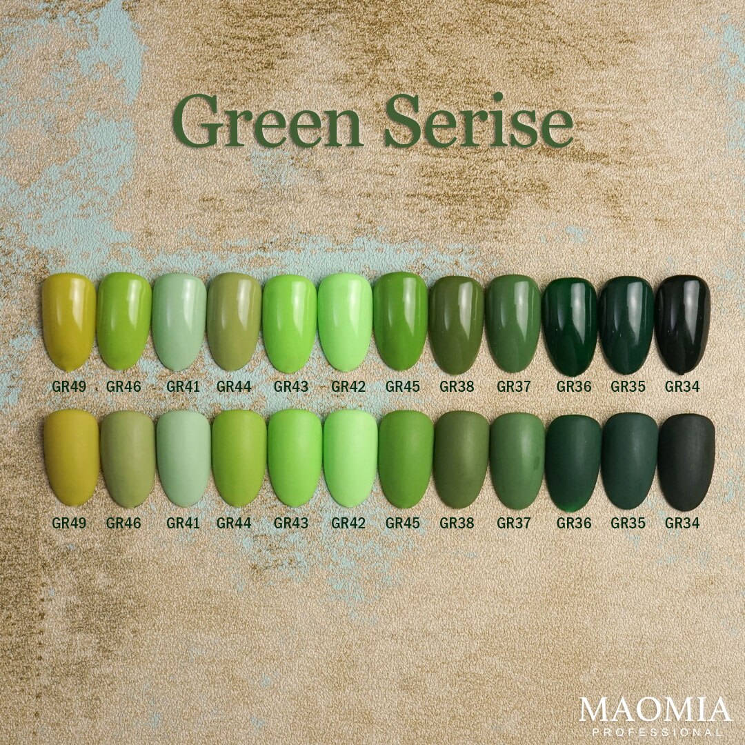 Gel Nail Polish Green Color Series Nail Polish Paint Manicure Gel Semi Permanent Painting Art Nails Accesories