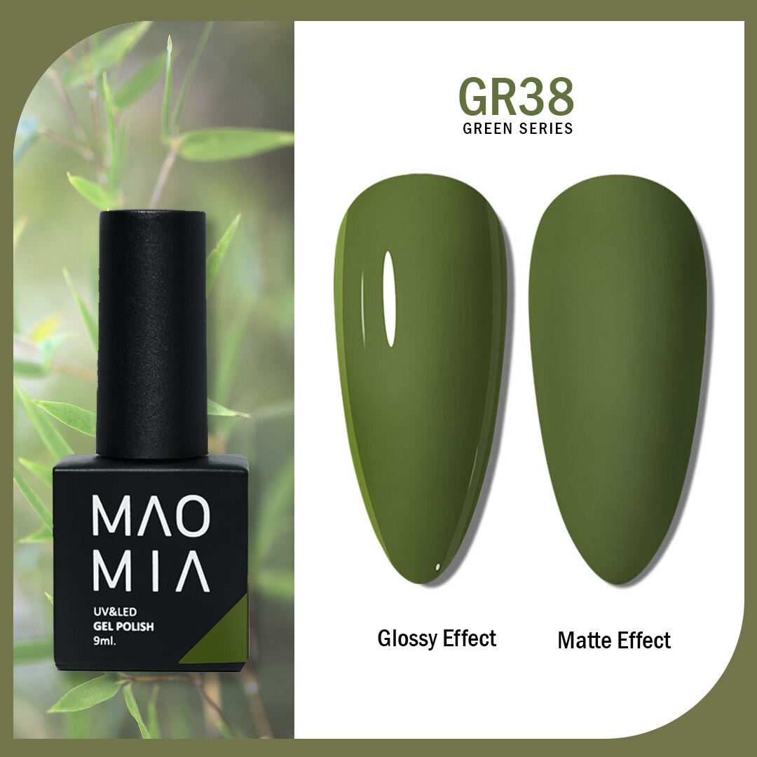 Gel Nail Polish Green Color Series Nail Polish Paint Manicure Gel Semi Permanent Painting Art Nails Accesories