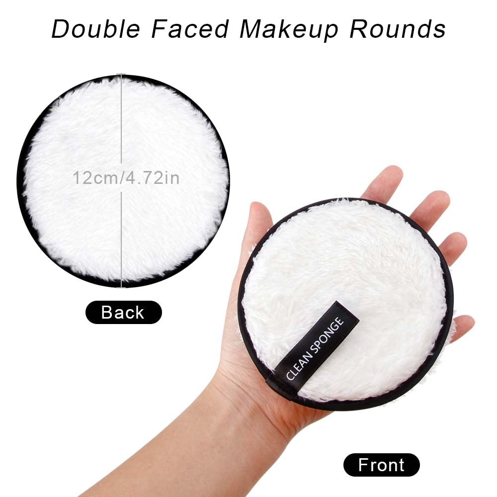 3Pcs Reusable Makeup Remover Pads Cotton Cosmetic remover cotton puff soft