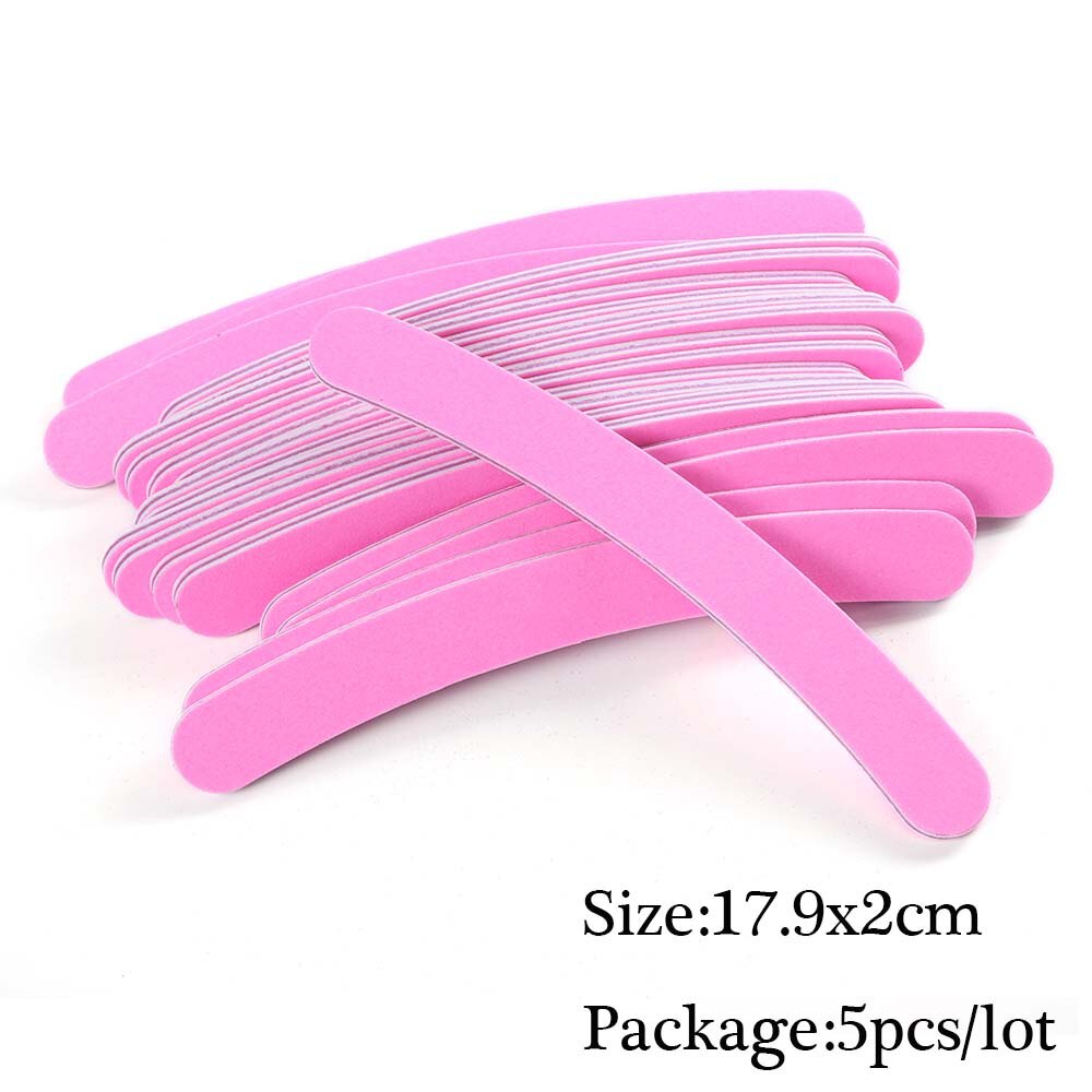 Mini Double Sided Nail File Set Sanding Buffer Block 180/240 Grit Gel Polish Manicure Tool Kit SA858