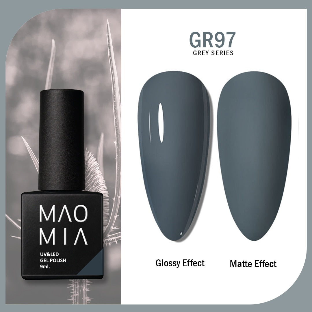 Gel Varnish For Nails Polish 10ml Soak Off UV LED Nails Semi Permanent DIY Nail Art Gels Nails Accessories Gray Color Series.