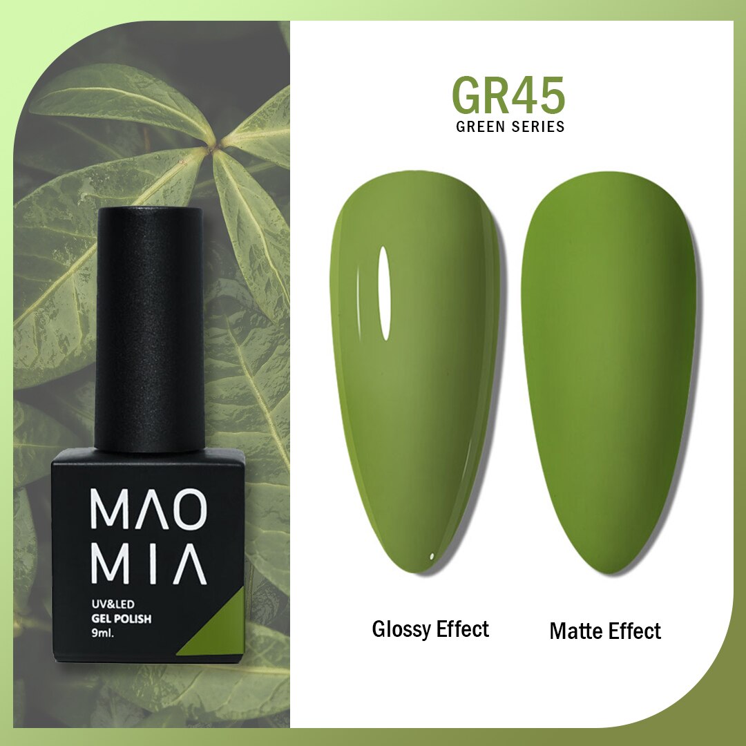 Gel Nail Polish Green Color Series Nail Polish Paint Manicure Gel Semi Permanent Painting Art Nails Accesories