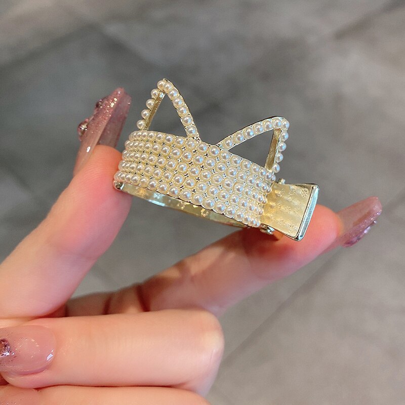 High Ponytail Clip for Women Fashion Metal Hair Claw Girls Clamps Girl Fixed Hairpin Claw Clip Hair accessories Headwear