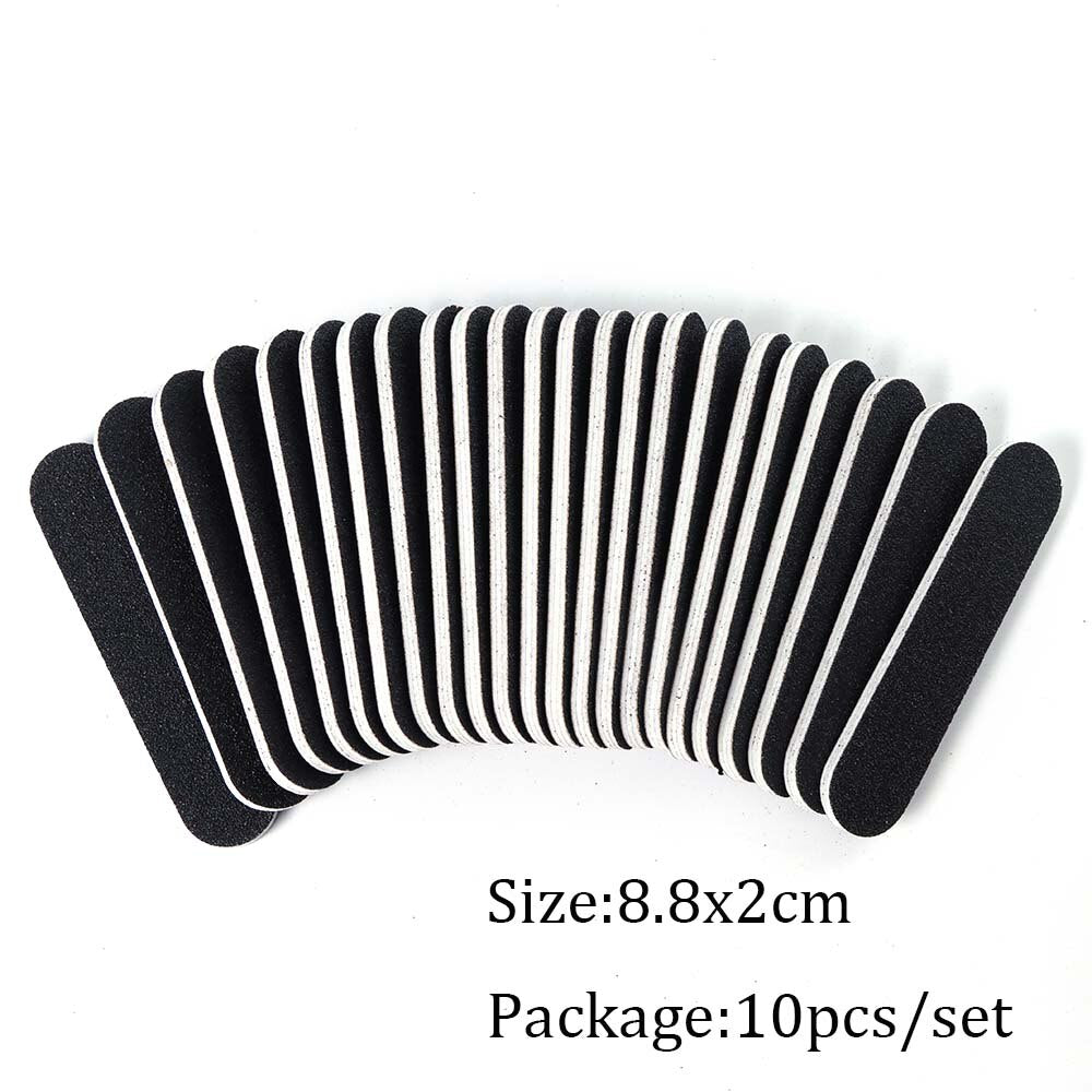 Mini Double Sided Nail File Set Sanding Buffer Block 180/240 Grit Gel Polish Manicure Tool Kit SA858