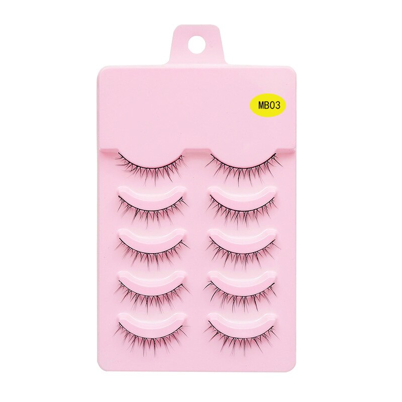 LEKOFO 5 Pairs 3D mink manga lashes faux cils korean natural fake eye lashes extension cosplay fluffy false eyelashes makeup New