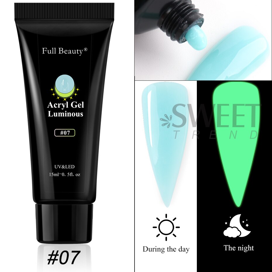 15ml Luminous Glow Nails Acrylic Extension Gel