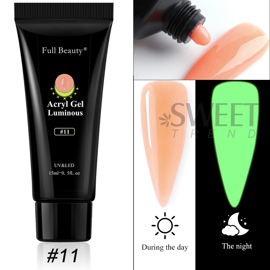 15ml Luminous Glow Nails Acrylic Extension Gel