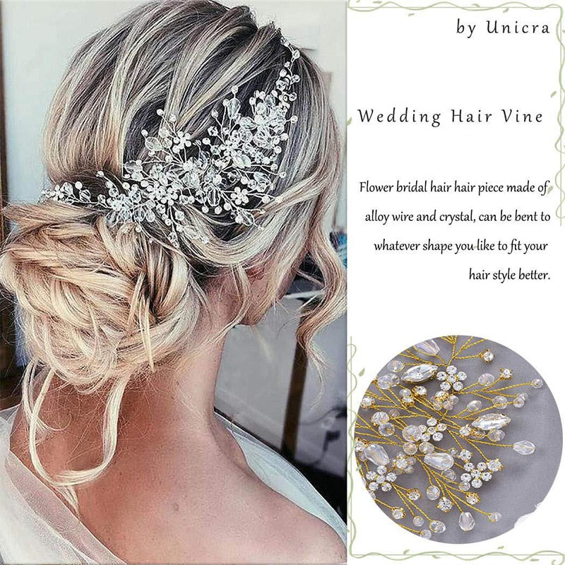 Crystal Hair Combs Headbands Accessories