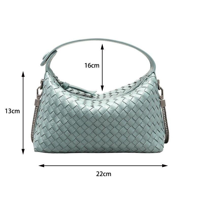 Women's Weave Totes Shoulder Bag Luxury Designer Fashion Crossbody Ladies High-Quality Purses Mobile Phone Bags 2023 NEW