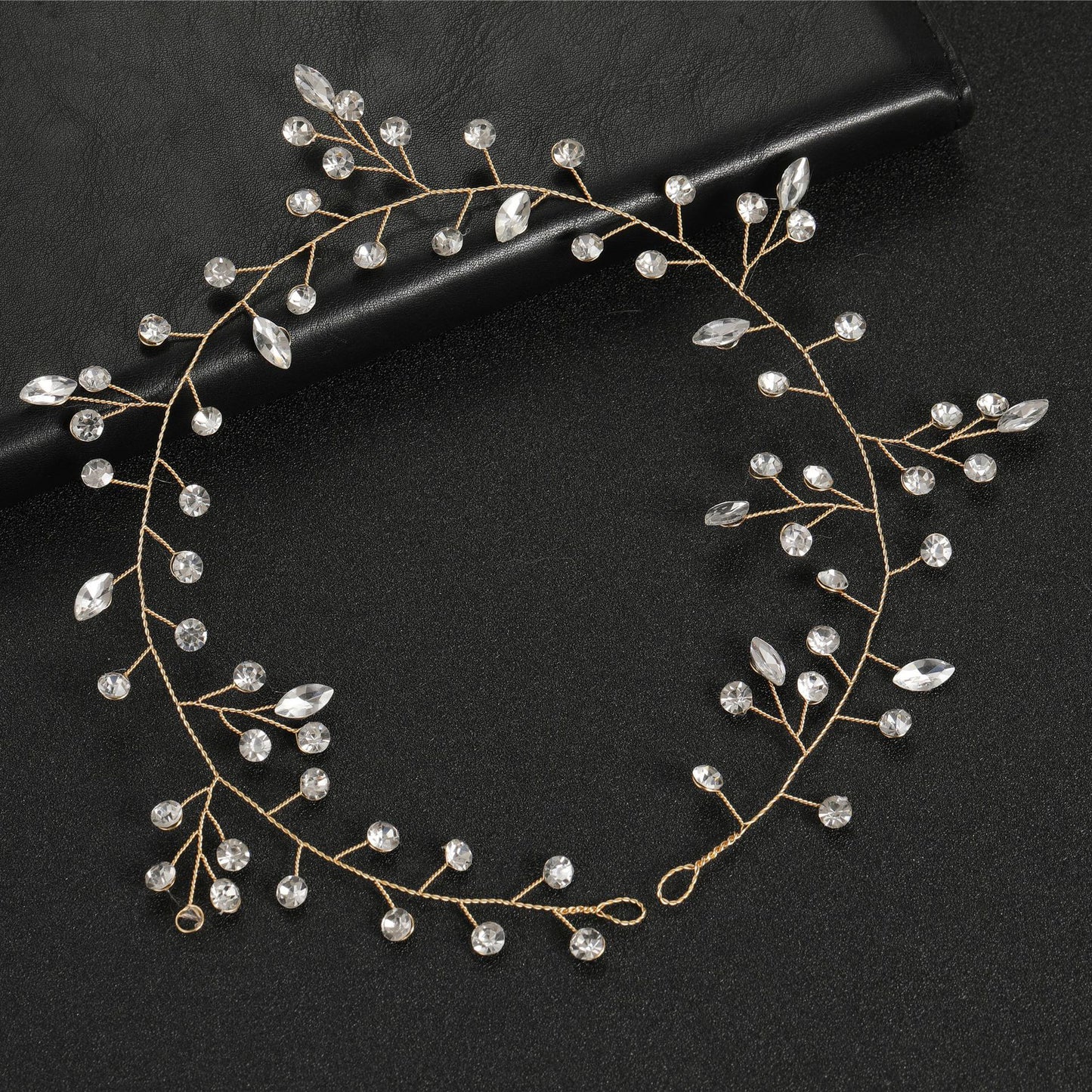 Rhinestone Wedding Hairband For Bride Crystal Headband Hair Accessories Wedding Crystal Hair Band Bridesmaid Head Jewelry