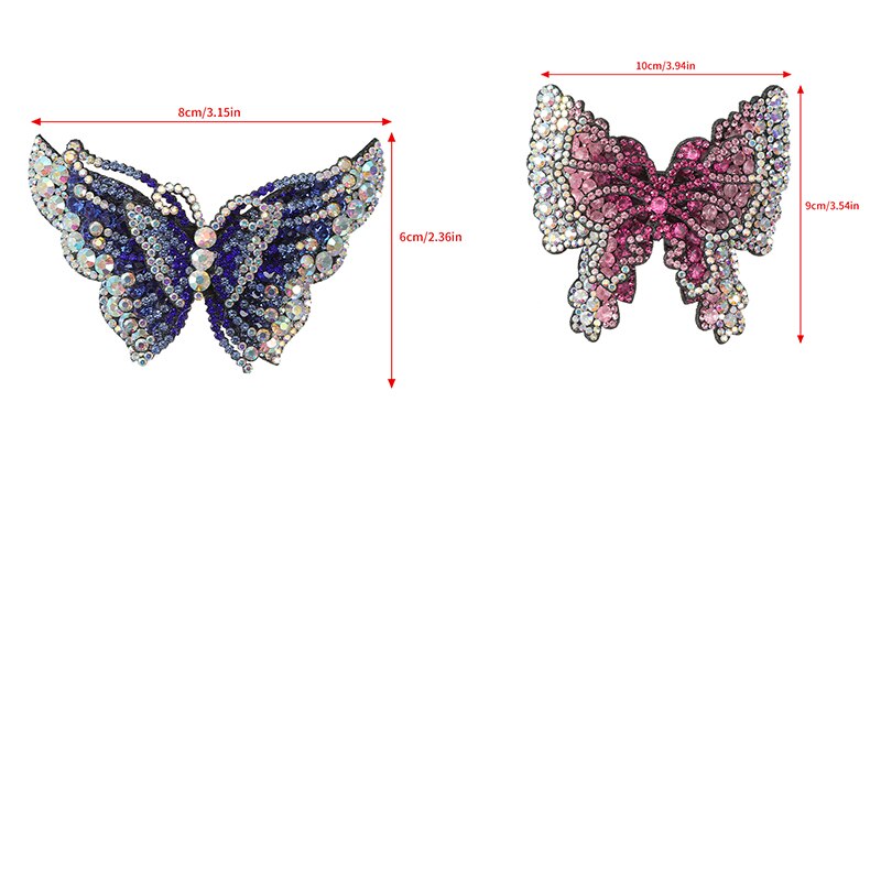 Butterfly Hair Clips Retro For Women Ponytail Hair Accessories Shinning Headwear 2023 Fashion