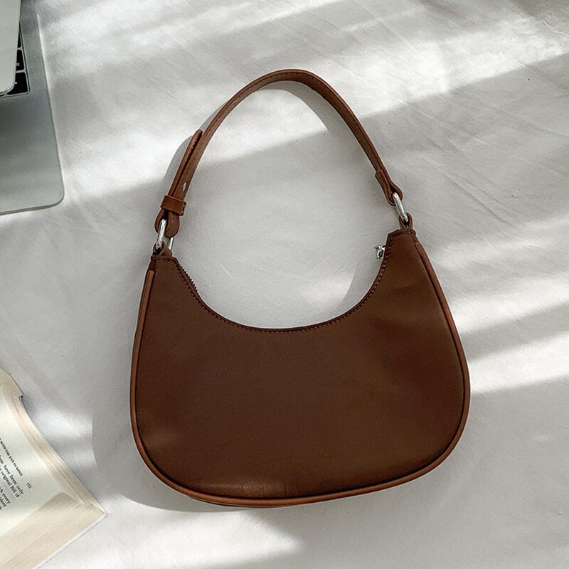 Brand Simple Design Bags For Women Nylon Zipper Casual Underarm Bag