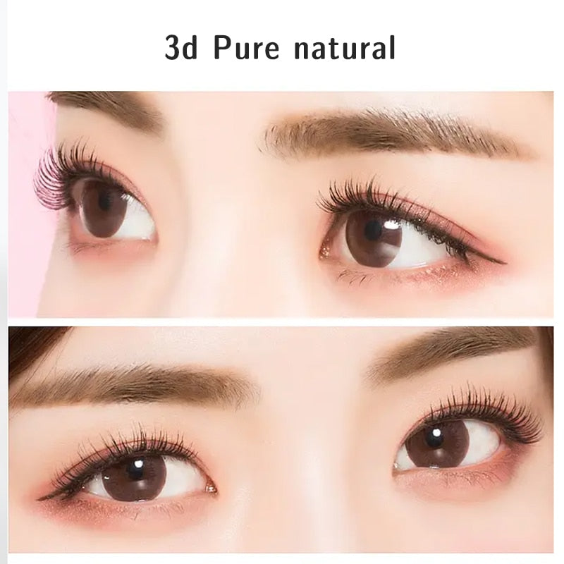 10 Pairs Natural 3d Faux Mink False Eyelashes