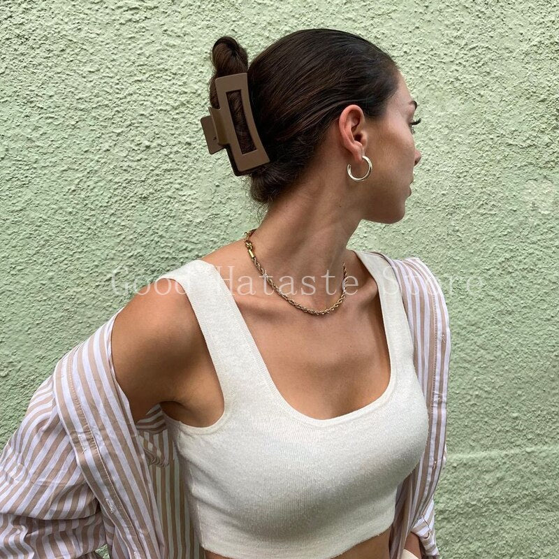 Geometric Hair Claws for women girls Hair Clips Hairpins Ladies Ponytail Clips Makeup Styling Tools Headwear Hair Accessories