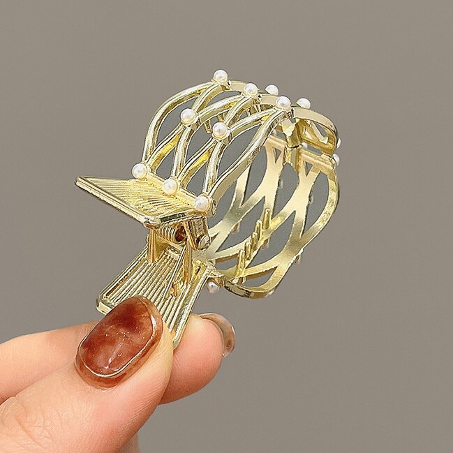 High Ponytail Clip for Women Fashion Metal Hair Claw Girls Clamps Girl Fixed Hairpin Claw Clip Hair accessories Headwear