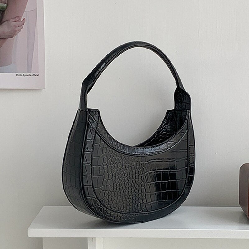 Brand Simple Design Bags For Women Nylon Zipper Casual Underarm Bag