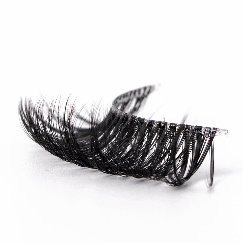 1/5Pairs Long Transparent band vegan eyelash curl Russian eyelashes clear