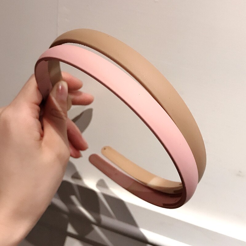 Plastic Colorful Suede Hairband Hoop Headband for Women