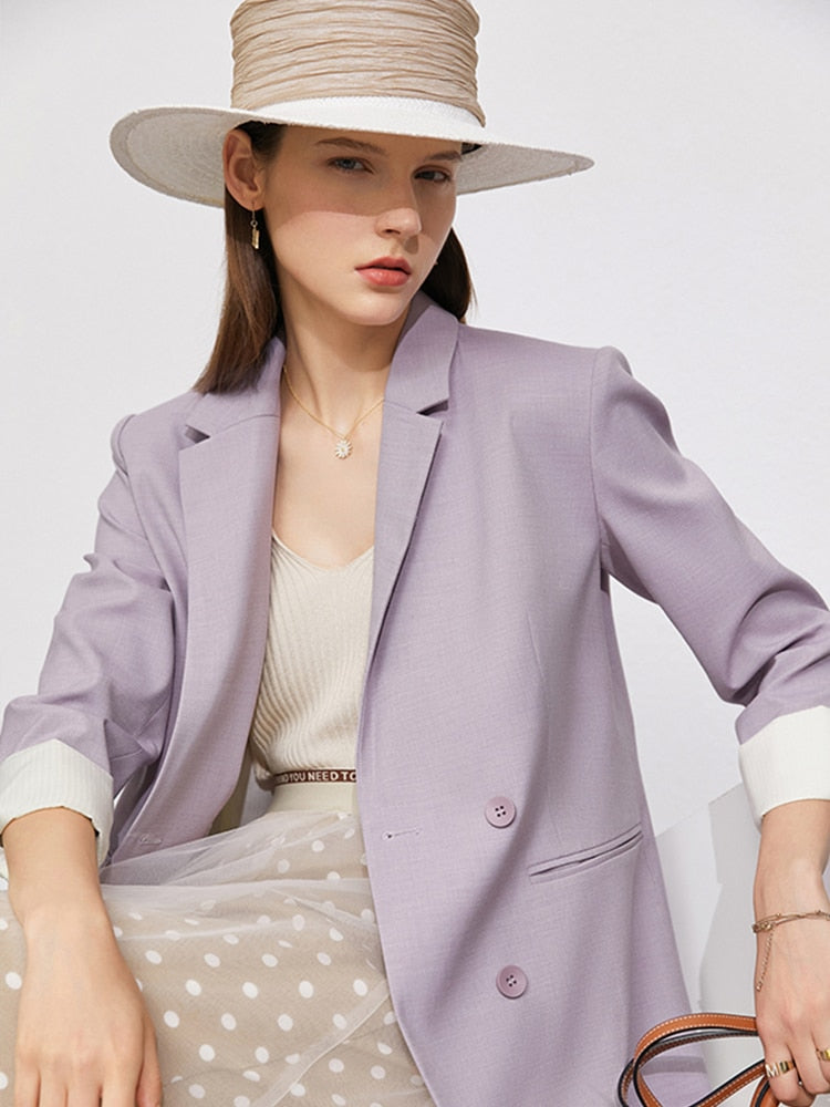 Women Blazer Jacket High Waist Pants Sold Separately Female Coat Lady Pants