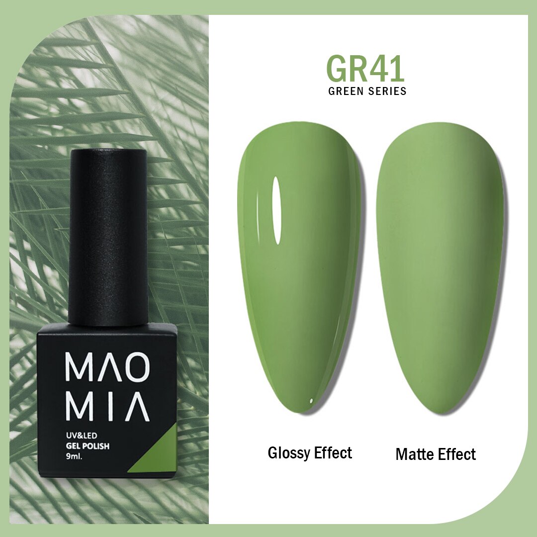 Gel Nail Polish Green Color Series Nail Polish Paint Manicure Gel Semi Permanent Painting Art Nails Accesories