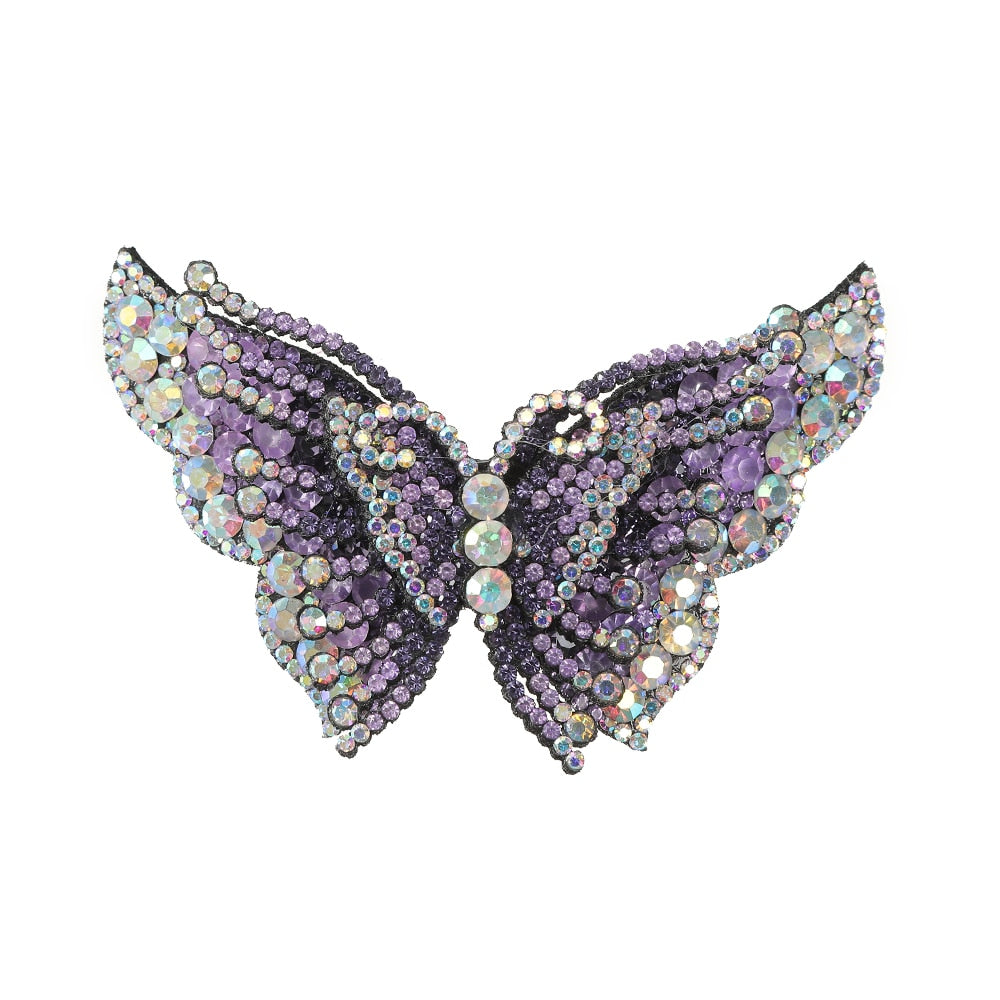 Butterfly Hair Clips Retro For Women Ponytail Hair Accessories Shinning Headwear 2023 Fashion
