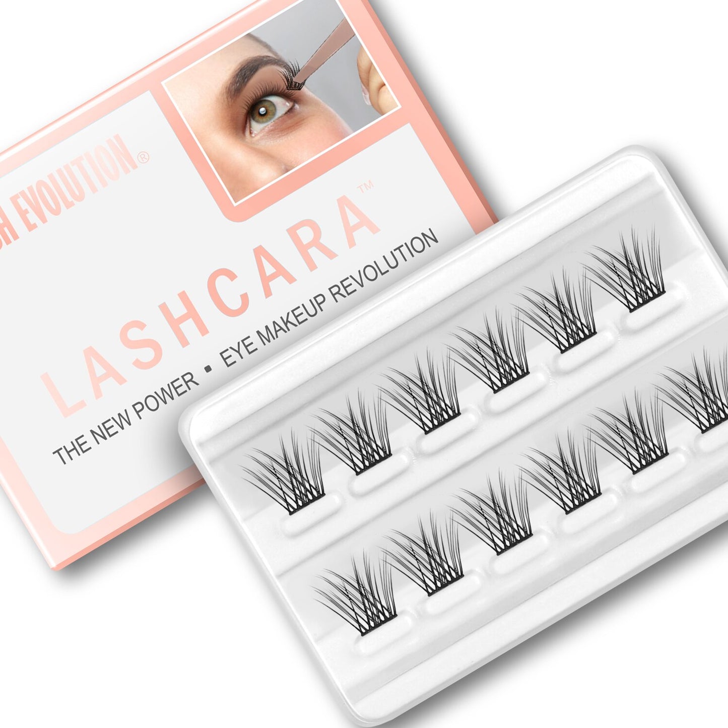 DIY Eyelash Extension Kit With 3D Volume 12/14mm Lash Clusters Individual Lashes Coating Remover Tweezers Eyelash Glue
