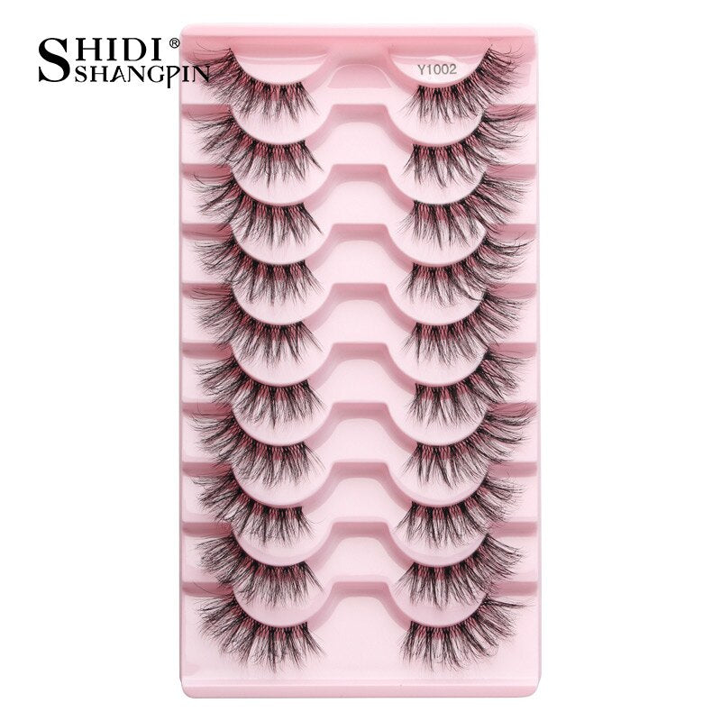 3/5/10 Pairs Half Eye Lashes 3D Cat Eye Mink Natural