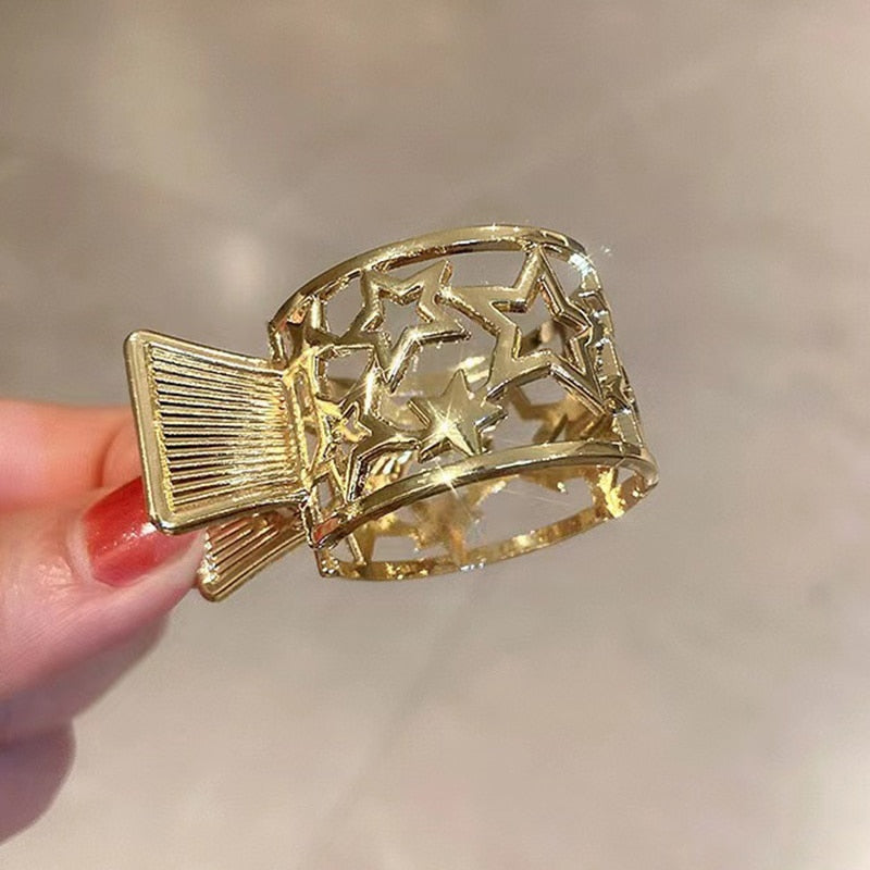 High Ponytail Clip for Women Fashion Metal Hair Claw Girls Clamps Girl Fixed Hairpin Claw Clip Hair accessories Headwear