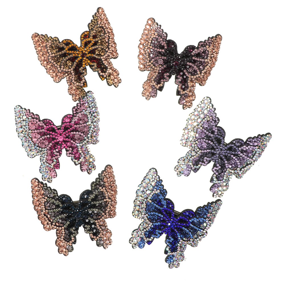 Butterfly Hair Clips Retro For Women Ponytail Hair Accessories Shinning Headwear 2023 Fashion
