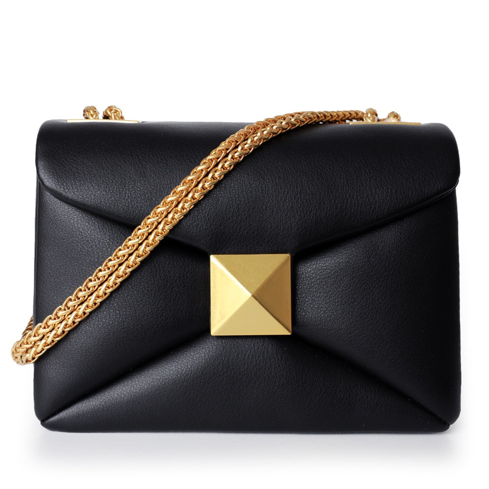 Fashion Casual Style Designer Brand Leather Women Bag Lady Flap Handbag Chain Crossbody Bags