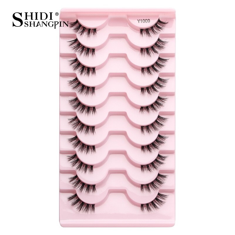 3/5/10 Pairs Half Eye Lashes 3D Cat Eye Mink Natural