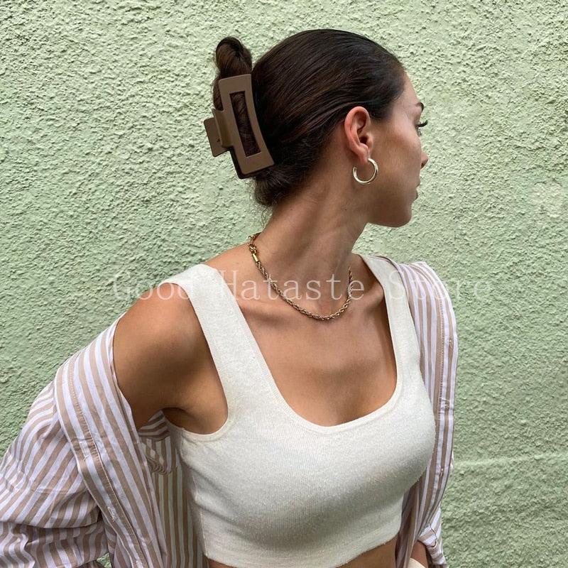 Geometric Hair Claws for women girls Hair Clips Hairpins Ladies Ponytail Clips Makeup Styling Tools Headwear Hair Accessories