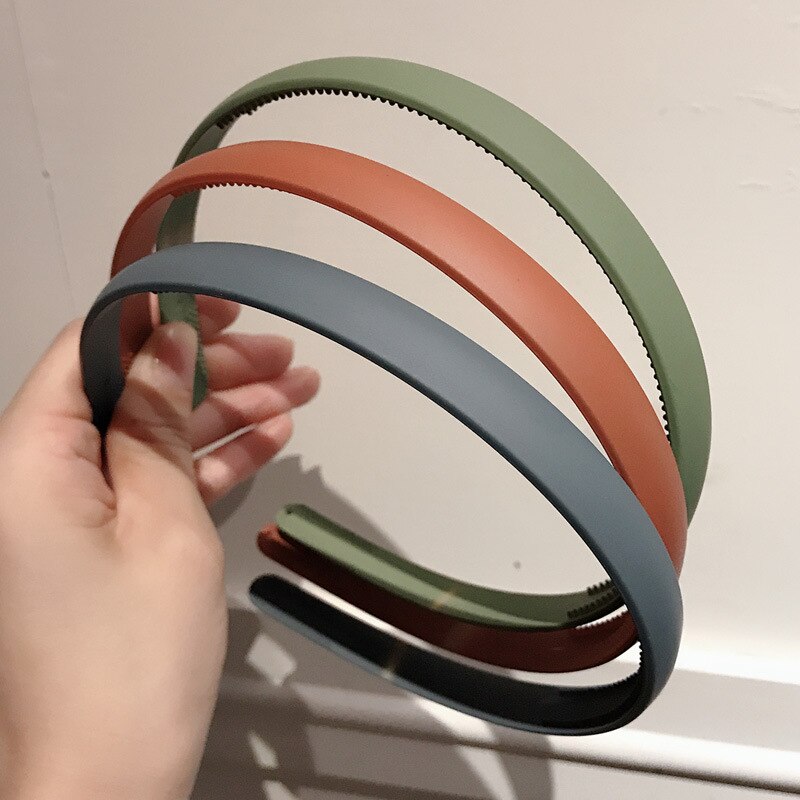 Plastic Colorful Suede Hairband Hoop Headband for Women