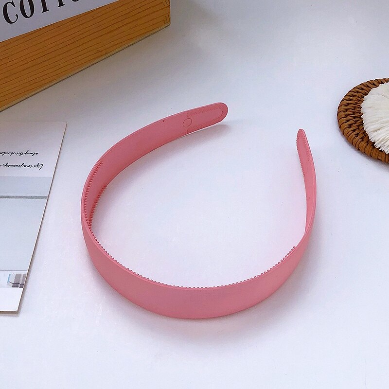 Plastic Colorful Suede Hairband Hoop Headband for Women
