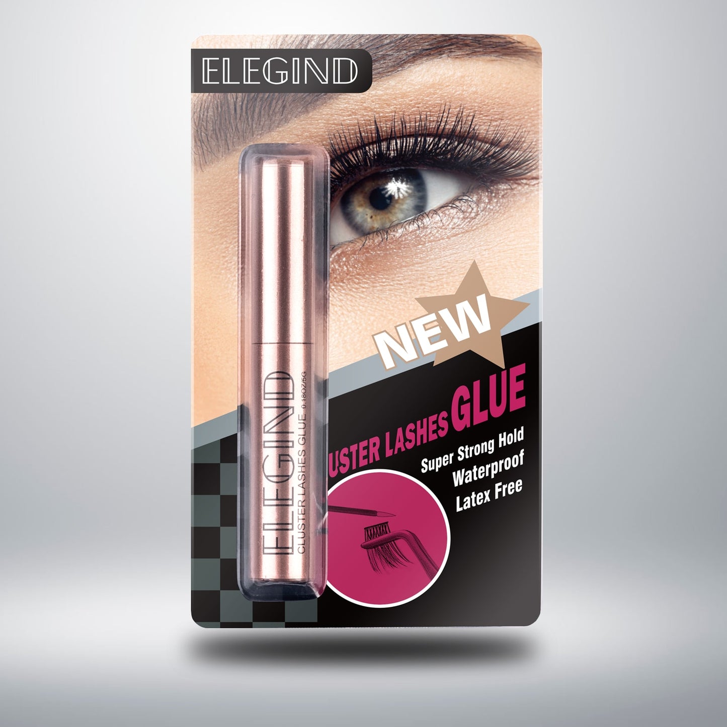 ETVITE Eyelash Glue Lash Bond and Seal Waterproof Eye Lash Cluster Glue Free Latex Adhesive Makeup Remover