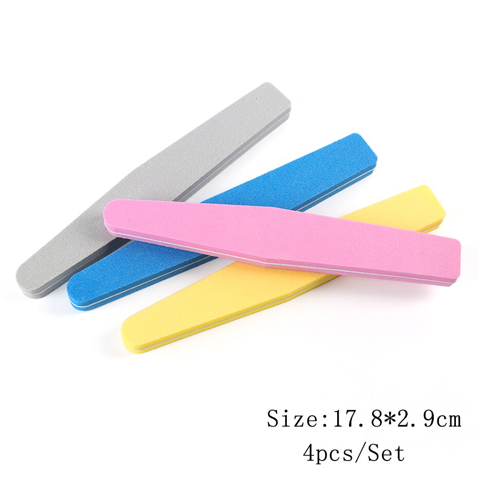 Mini Double Sided Nail File Set Sanding Buffer Block 180/240 Grit Gel Polish Manicure Tool Kit SA858