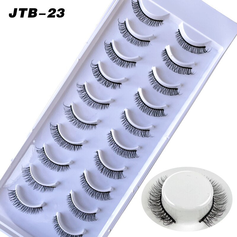 10 Pairs 3D Faux Mink Lashes Russian