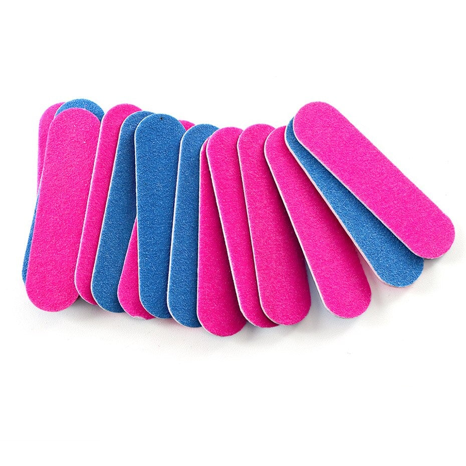 Mini Double Sided Nail File Set Sanding Buffer Block 180/240 Grit Gel Polish Manicure Tool Kit SA858