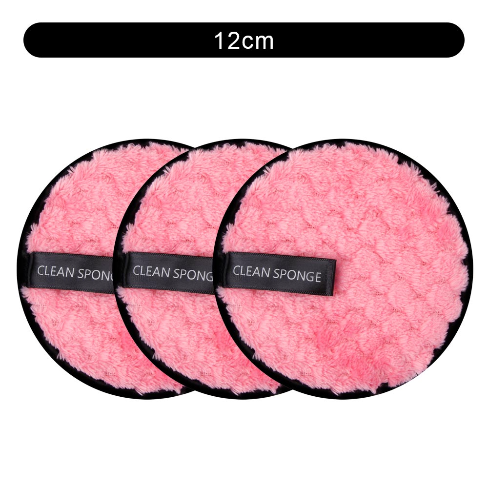 3Pcs Reusable Makeup Remover Pads Cotton Cosmetic remover cotton puff soft