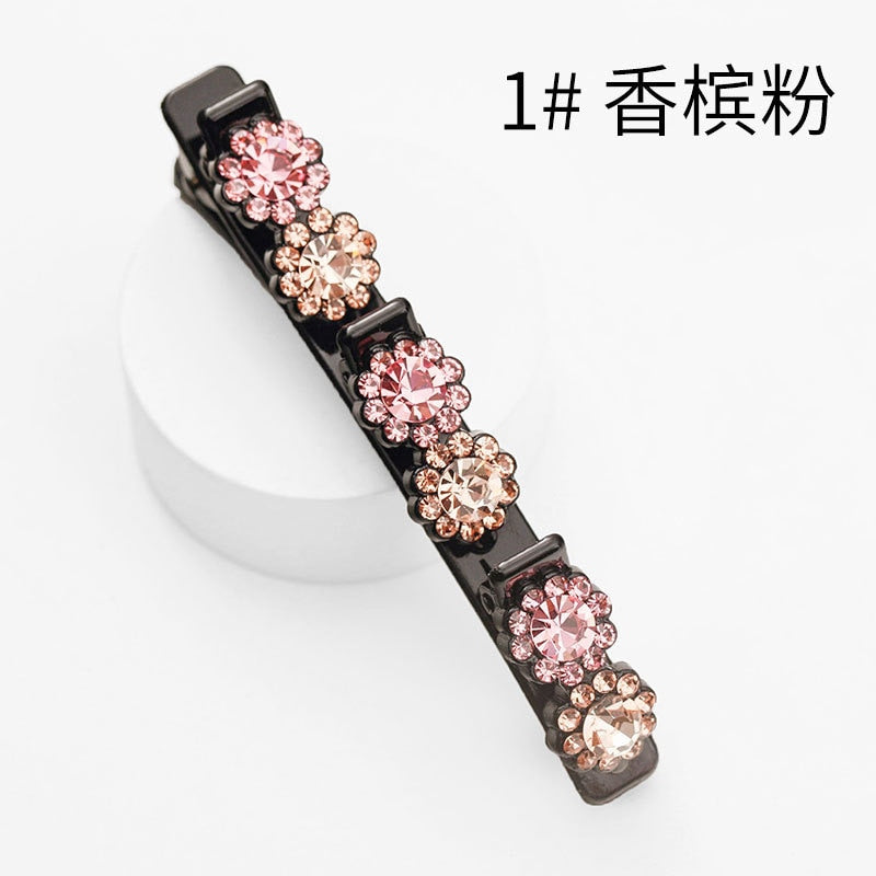 New Korean Elegant Hairpins Hairgrips Crystal Hair Clips For Women Girls Hair Accessories
