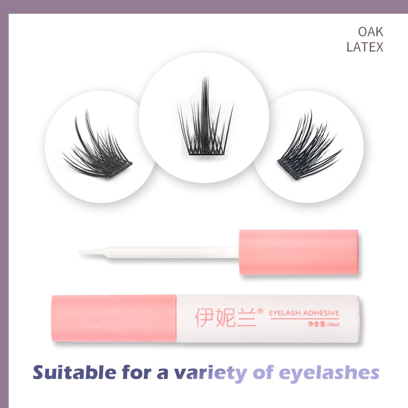 FinyDreamy DIY Eyelash Glue Cluster Cils Dark Odor Free Professional Lashes Latex Free Adhesive for False Mink Eyelash Extension