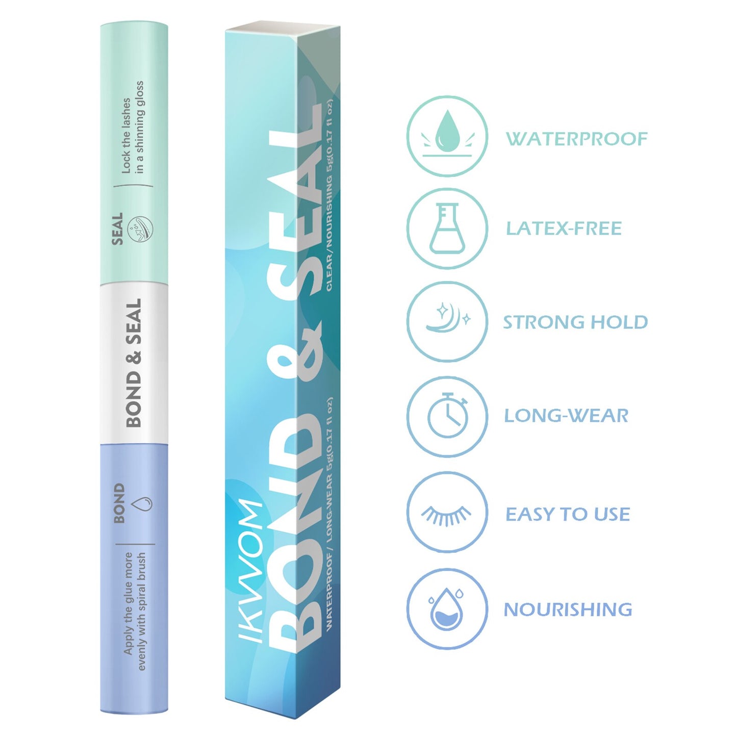 ETVITE Cluster Lashes DIY Eyelash Extension Lash Bond and Seal for Cluster Lashes 60pcs Mix Lengths Volume Comfortable