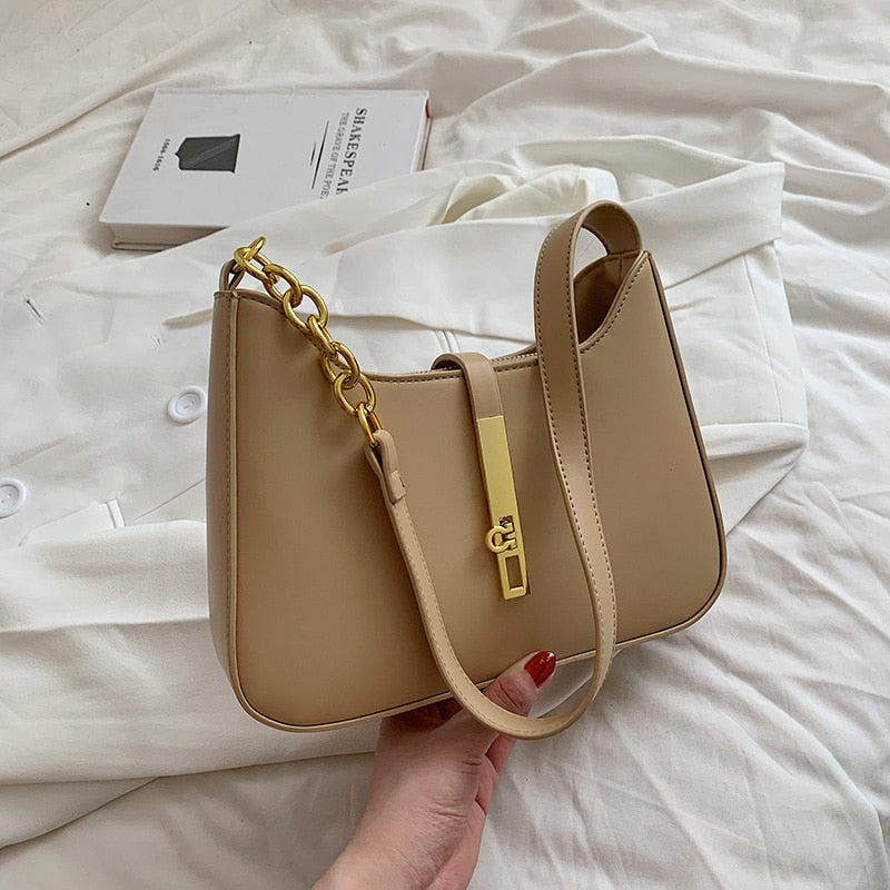 Top Quality Luxury Brand Purses and Handbags Designer Leather Shoulder Crossbody Bags for Women Dual Straps Underarm Sac A Main