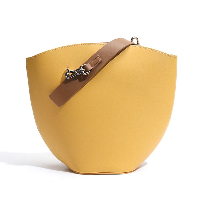 Versatile Small Design Bucket Type Leather Women's Tote Bag Large Capacity Fashion One Shoulder Messenger Bags