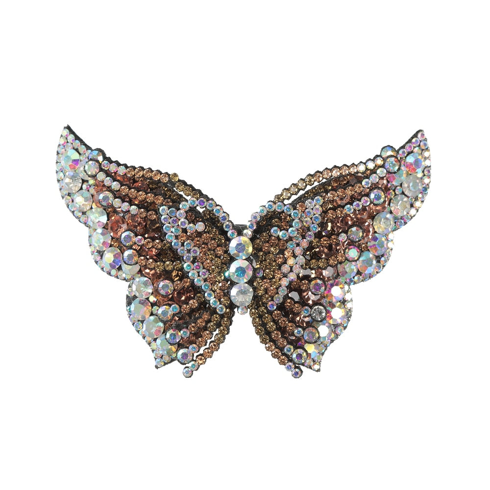 Butterfly Hair Clips Retro For Women Ponytail Hair Accessories Shinning Headwear 2023 Fashion